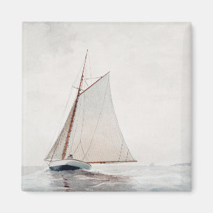 Segeln von Gloucester (ca. 1880) von Winslow Homer Magnet
