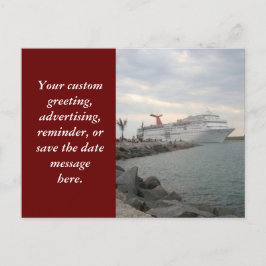 Segeln von Hafen Canaveral Postkarte