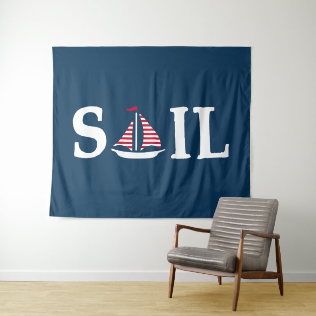 segeln wandteppich (Beispiel (Horizontal))