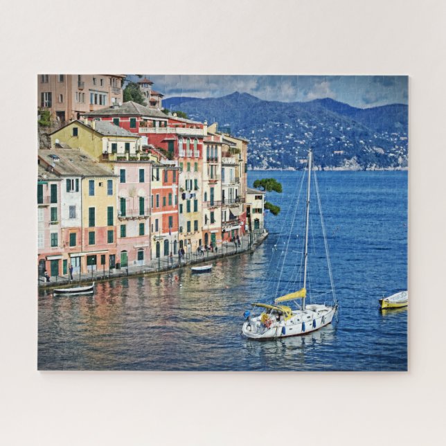 Segeln zu Portofino - italienischer PC Puzzle (Horizontal)