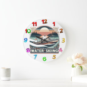 Segelnähe: Mannschaftslenkboot über den See Große Wanduhr