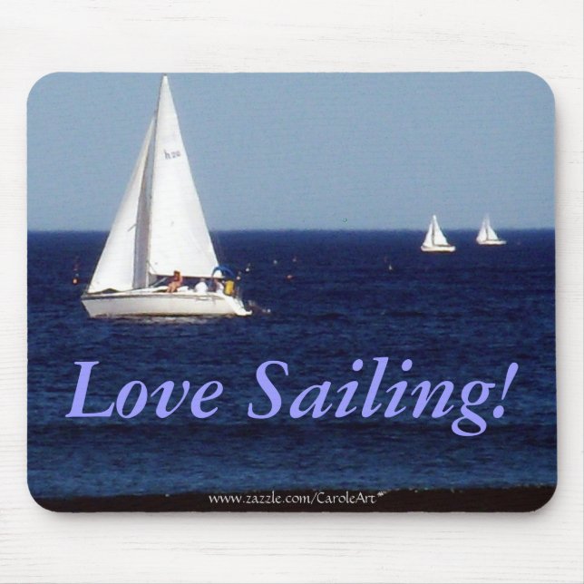 "Segelnde Liebe!" Mousepad (Vorne)