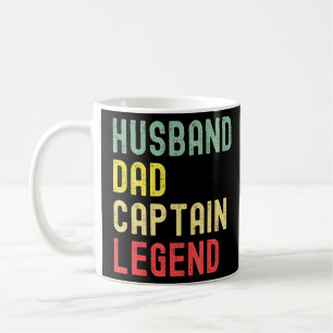Segelnder Ehemann Vater Kapitän Legende Vintage Re Kaffeetasse