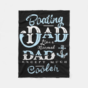 Segelndes Vater-Geschenke Für Daddy Vater-Tag Boot Fleecedecke