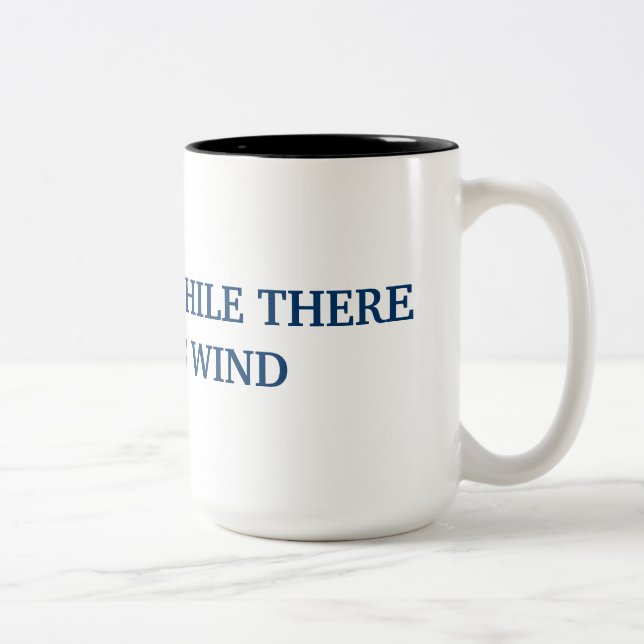 Segelnkaffee-Tasse Zweifarbige Tasse (Rechts)
