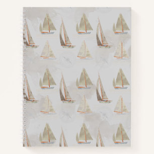 Segelnotizbuch - Vintage nautische Illustration Notizbuch
