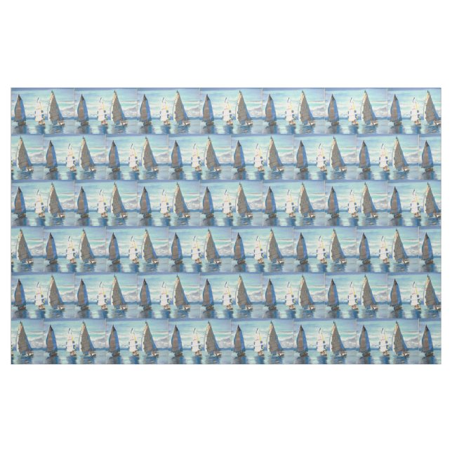 Segelnregatta-Gewebe Stoff (Fat Quarter (45,7 x 55,9 cm))