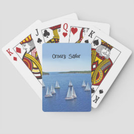 Segelregatta in einer Bay Area personalisieren Spielkarten