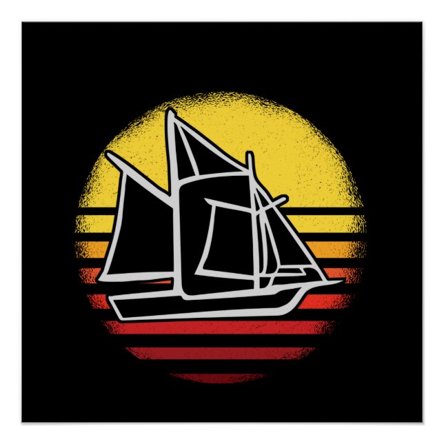 Segelreportgeschäft Vintag Poster (Vorderseite)