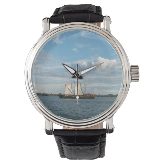Segelschiff Armbanduhr (Vorderseite)