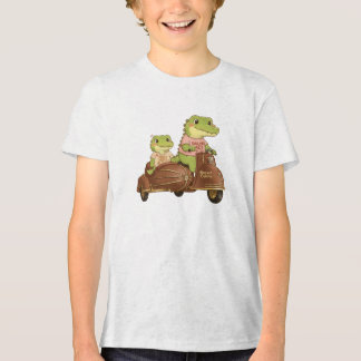 Segelschiff-Ass und Erster Maat Gator Duo - Retro- Tri-Blend Shirt