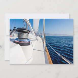 Segelschiff auf dem Meer surfen Einladung