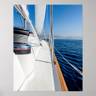 Segelschiff auf dem Meer surfen Poster