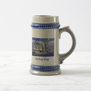 Segelschiff Bierglas