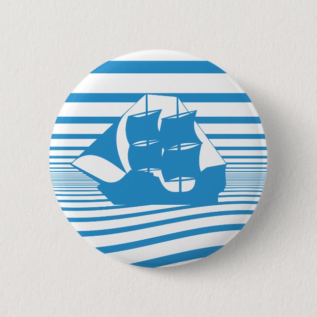 Segelschiff Button (Vorderseite)