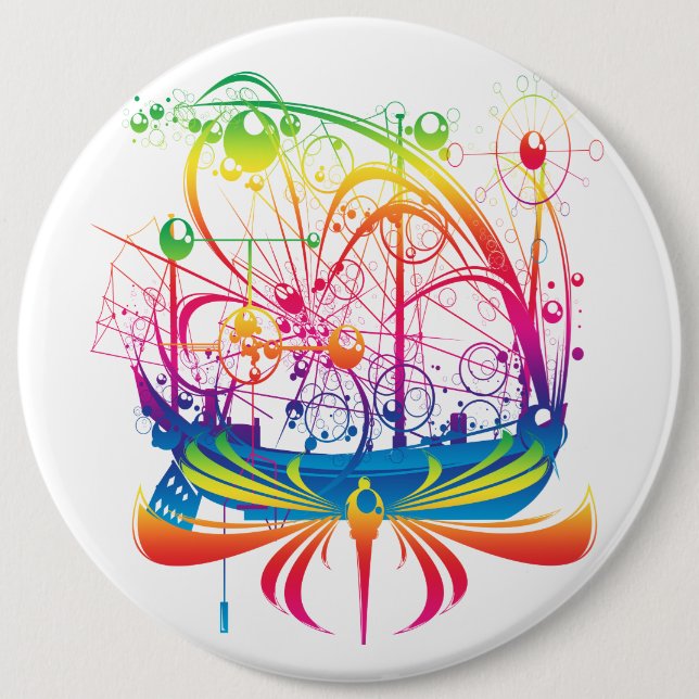 Segelschiff Button (Vorderseite)