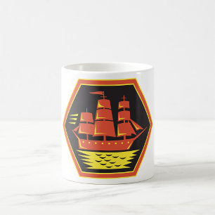Segelschiff der Vintage Clipper Kaffeetasse