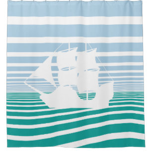 Segelschiff Duschvorhang