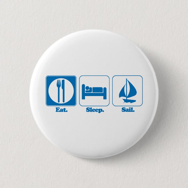 Segelschiff essen button (Vorderseite)