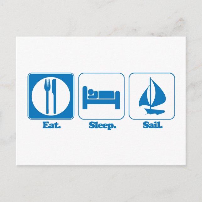 Segelschiff essen postkarte (Vorderseite)
