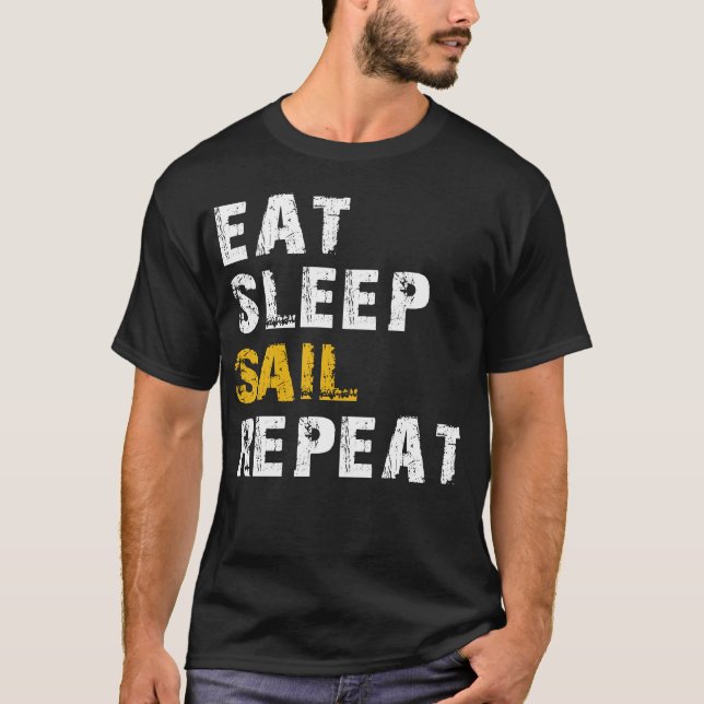 Segelschiff essen T-Shirt (Vorderseite)