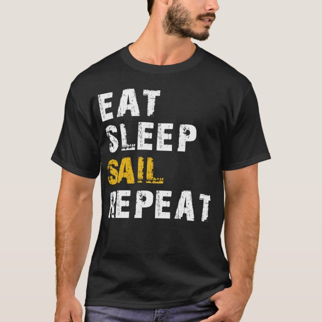 Segelschiff essen T-Shirt (Vorderseite)