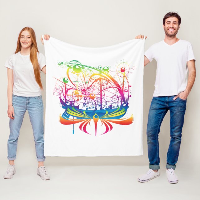 Segelschiff Fleece Blanket (Beispiel)