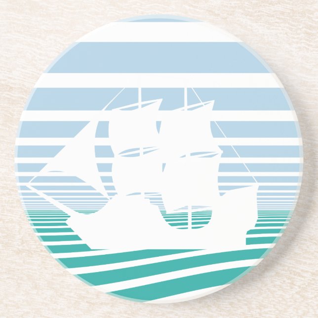 Segelschiff Getränkeuntersetzer (Vorne)
