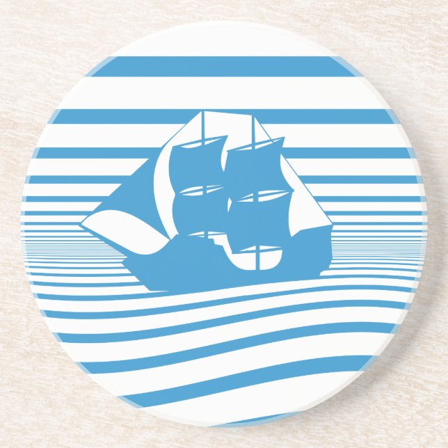 Segelschiff Getränkeuntersetzer (Vorne)