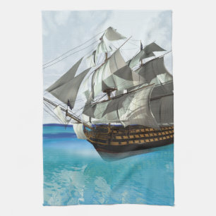 Segelschiff Handtuch