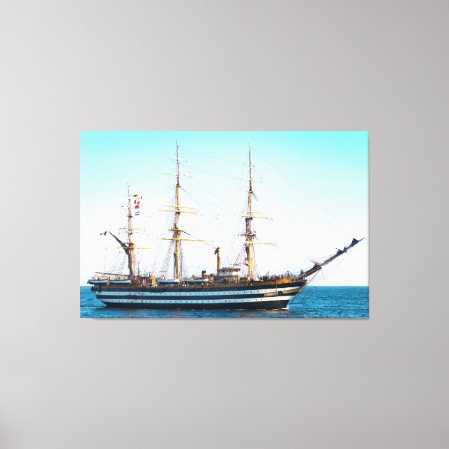 Segelschiff in der Leinwand Bay Art (Vorderseite)