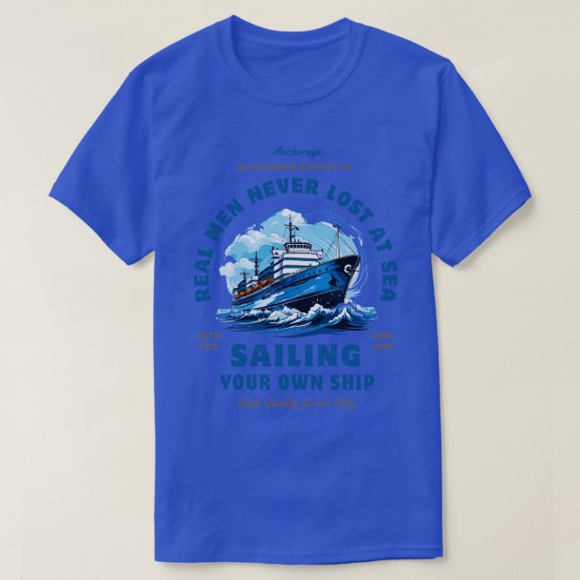 Segelschiff Kapitän TShirt 2 (Design vorne)