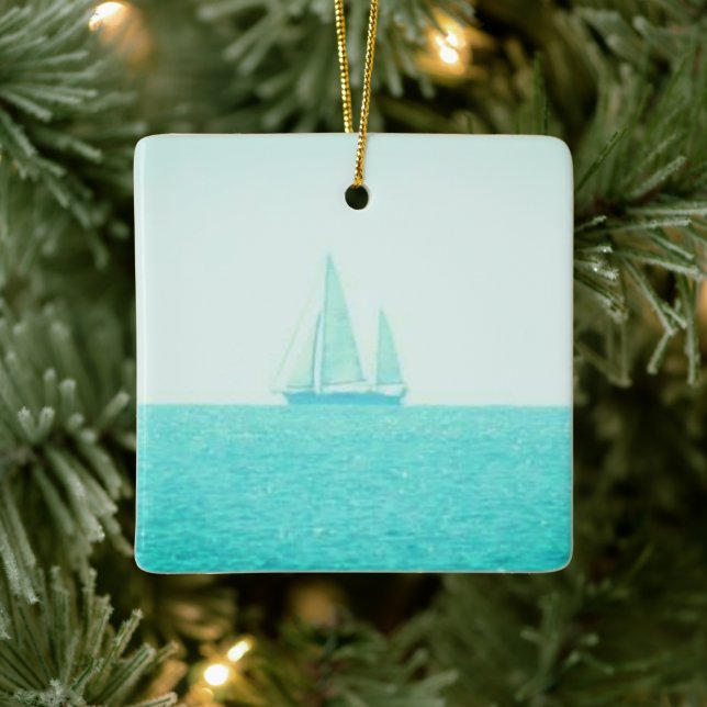 Segelschiff Keramikornament (Baum)