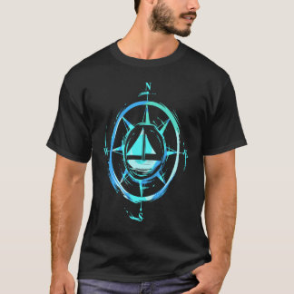 Segelschiff-Kompass T-Shirt