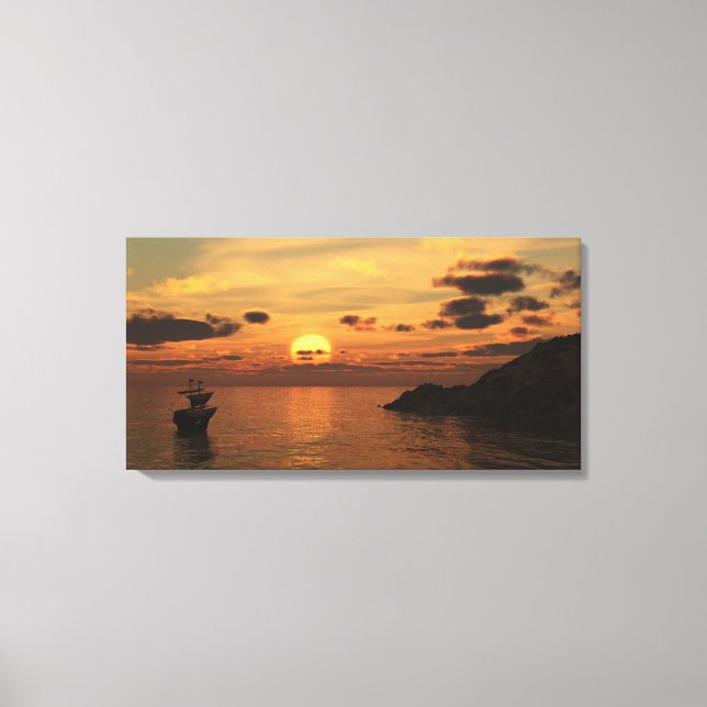 Segelschiff Leinwanddruck (Vorderseite)