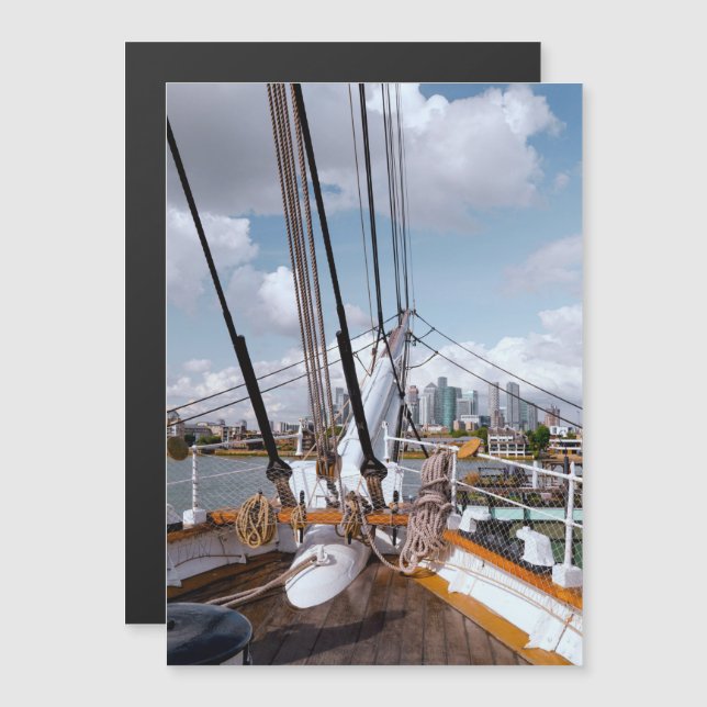 Segelschiff Magnetkarte (Vorne/Hinten)