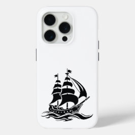 Segelschiff mit Schatten - Vintage-Ozean-Illustrat Case-Mate iPhone Hülle