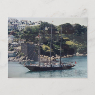 Segelschiff nach Harbor Postkarte