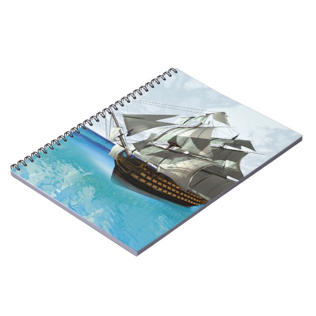 Segelschiff Notizblock (Linke Seite)
