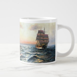 Segelschiff Ocean Sailboat Clipper Seas Jumbo Tass Jumbo-Tasse