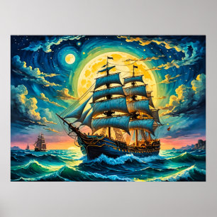 Segelschiff Poster