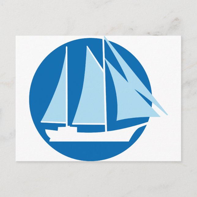 Segelschiff Postkarte (Vorderseite)