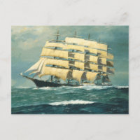 Segelschiff Preussen in Meer