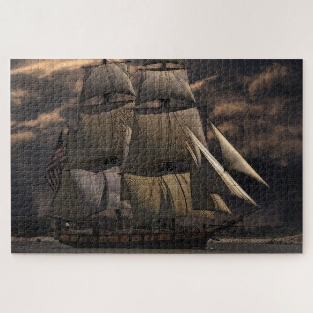 Segelschiff Puzzle (Horizontal)