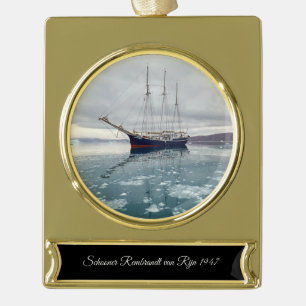 Segelschiff Rembrandt van Rijn 1947 Banner-Ornament Gold