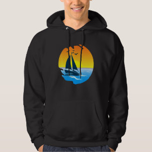 Segelschiff Retro Sailboat Eigentümerin Kapitän Se Hoodie