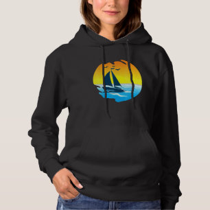 Segelschiff Retro Sailboat Eigentümerin Kapitän Se Hoodie
