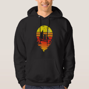 Segelschiff Retro Sailboat Eigentümerin Kapitän Se Hoodie