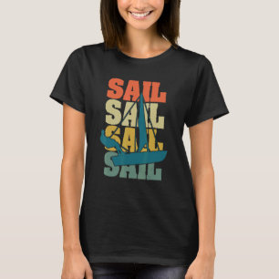 Segelschiff Retro Vintages Segelboot O T-Shirt