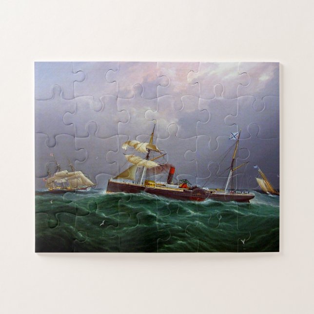 Segelschiff San Salvadore 1886 Puzzle (Horizontal)